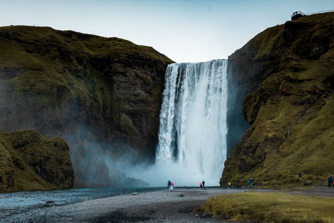 Skógafoss détail