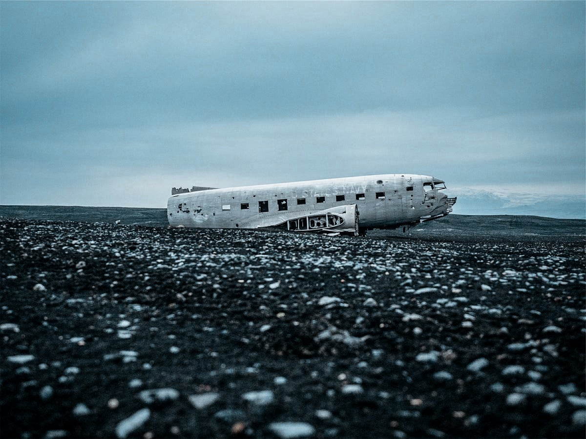 Épave du DC-3 en Islande