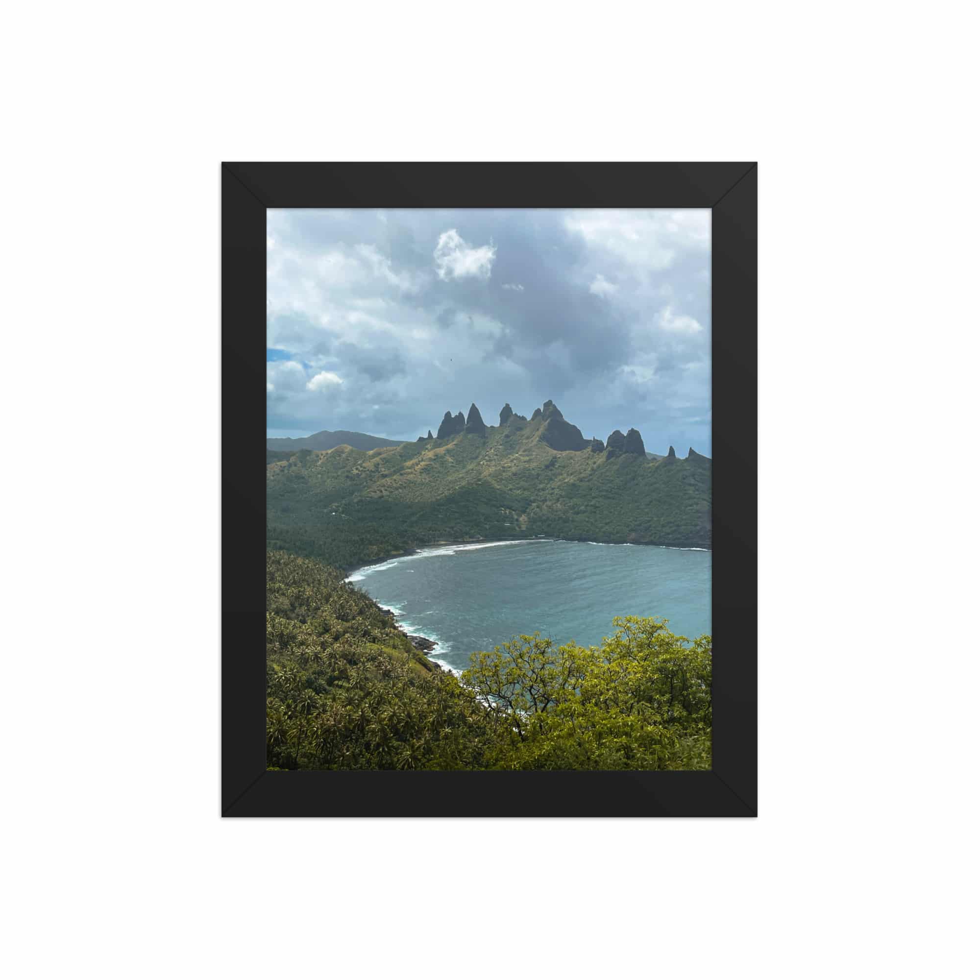 Poster encadré « Évasion à Nuku Hiva »