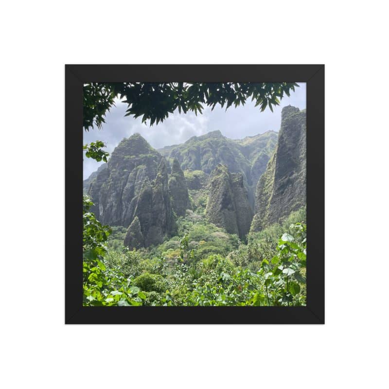 Poster encadré souvenir de Nuku Hiva