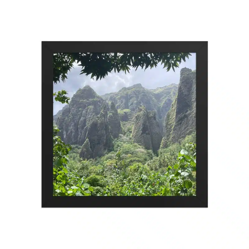 Poster encadré souvenir de Nuku Hiva