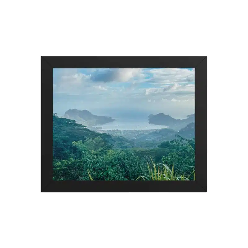 Poster encadré souvenir de Nuku Hiva