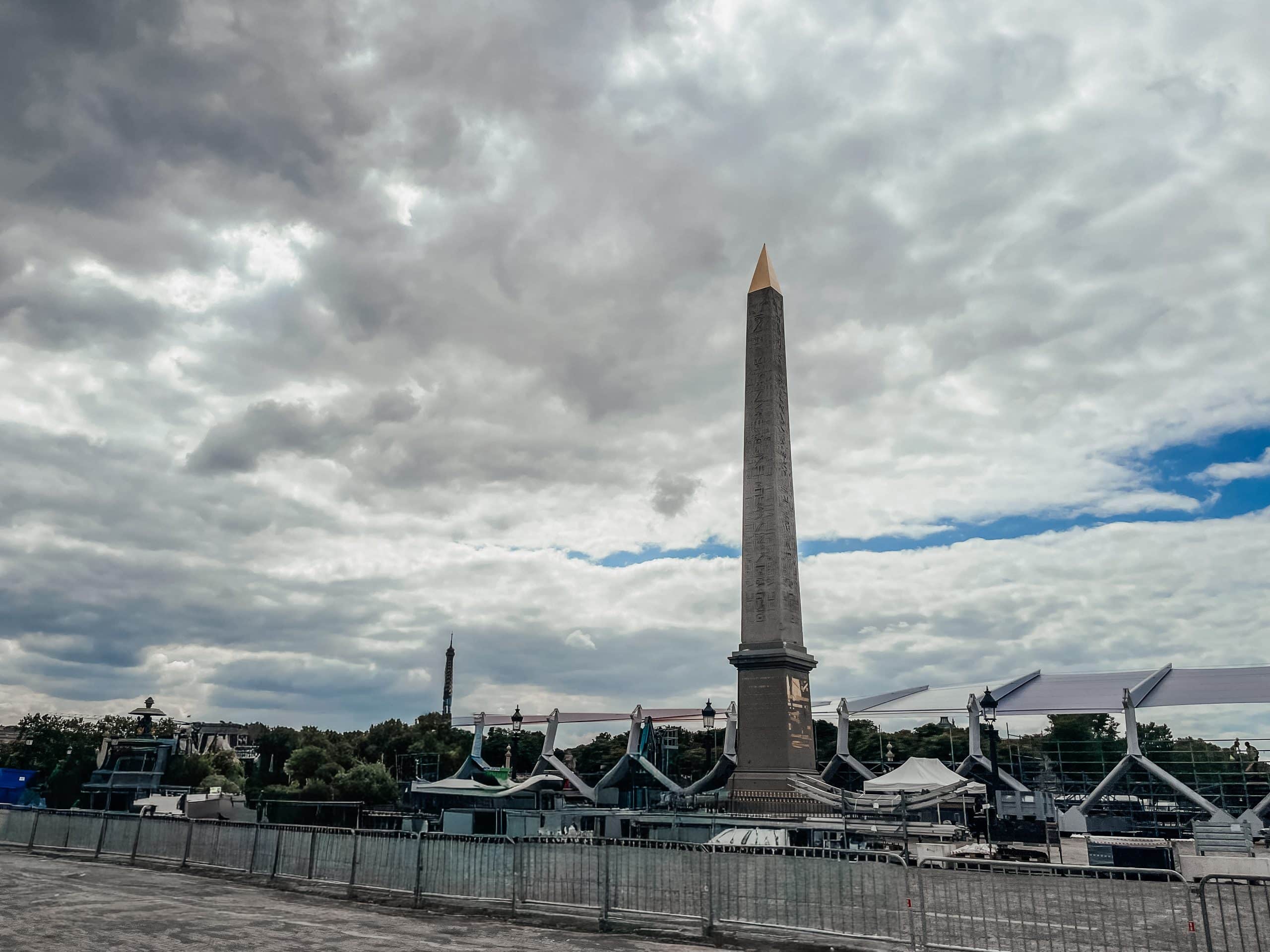 Place de la Concorde et obélisque de Louxor à Paris